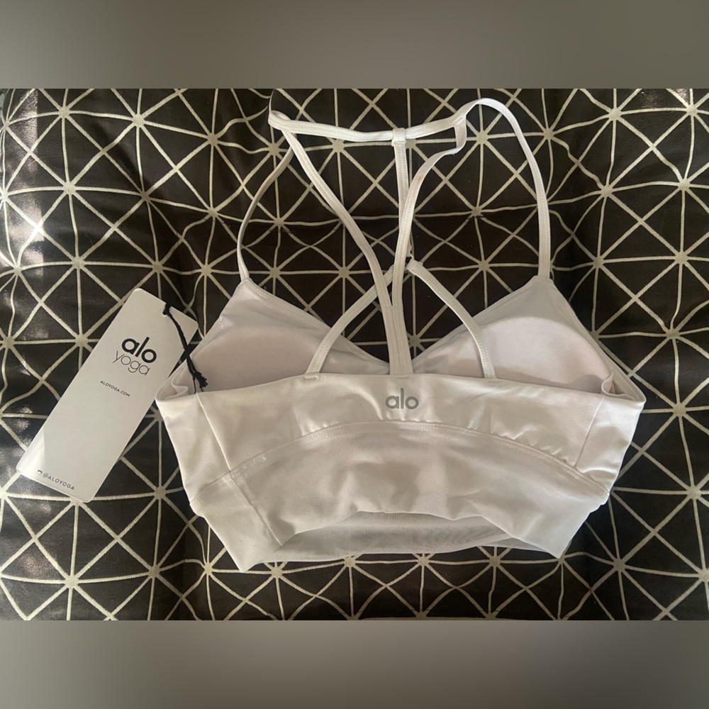 ALO Yoga LUSH White Bra. NWT
